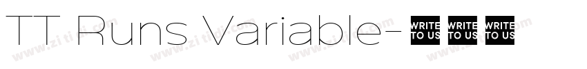TT Runs Variable字体转换